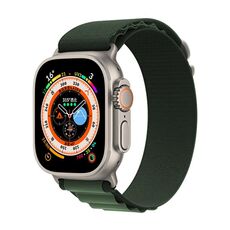 Cinturino per Apple Watch 42 mm / 41 mm / 40 mm / 38 mm xDfind Aline Nylon Loop (verde militare)