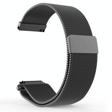 Cinturino per orologio in acciaio inossidabile Milanese xDfind da 20 mm (nero)