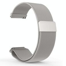 Cinturino per orologio in acciaio inossidabile Milanese xDfind da 20 mm (argento)
