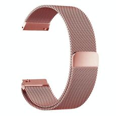Cinturino per orologio in acciaio inossidabile Milanese xDfind da 22 mm (rosa)