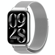 Cinturino in maglia d'acciaio magnetica Milan per Xiaomi Smart Band 9 Pro / 8 Pro xDfind (argento)