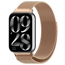 Cinturino in maglia d'acciaio magnetica Milan per Xiaomi Smart Band 9 Pro / 8 Pro xDfind (oro rosa)