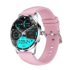H77 1,43 pollici Schermo AMOLED Orologio intelligente per salute e fitness IP67 Impermeabile Supporto chiamate BT (Rosa)