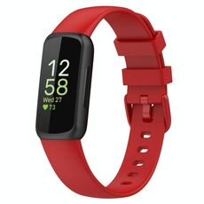 Cinturino in silicone tinta unita per Fitbit Versa 4 / Versa 3 / Sense2 / Sense xDfind, taglia: S (rosso)