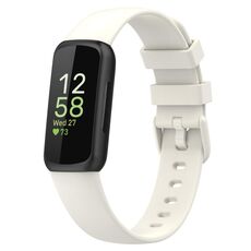 Cinturino in silicone tinta unita per Fitbit Versa 4 / Versa 3 / Sense2 / Sense xDfind, taglia: L (albicocca)