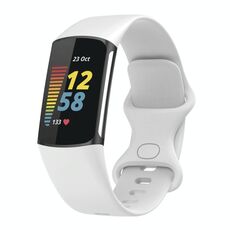 Cinturino in silicone xDfind per Fitbit Charge 6/5, taglia: L (bianco)