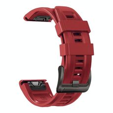 For Gamin 26mm xDfind Silicone Sport Pure Color Watch Band(Red)