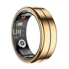 Anello intelligente R04 TAGLIA 12, supporta la frequenza cardiaca / ossigeno nel sangue / monitoraggio del sonno / scatta foto (oro rosa)