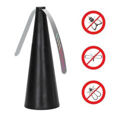 Ventilatore repellente per zanzare automatico multifunzionale con pala del ventilatore, dimensioni: 9x9x25 cm (nero)