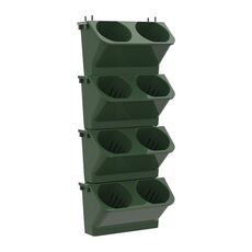 Decorazione di interni Pianta da parete Vaso da fiori Soggiorno Balcone Verticale verde Scatola da piantagione Combinazione stereo Vaso da parete, Dimensioni: 24x14x57 cm (Verde scuro)