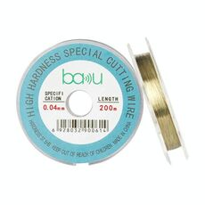 Filo di taglio separatore per schermo in acciaio al carbonio BAKU da 0,04 mm, 200 m/329 piedi, per la riparazione di schermi LCD per smartphone e tablet