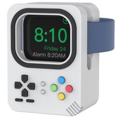 Per Apple Watch AhaStyle DD05 Mini supporto di ricarica in silicone, senza caricabatterie (grigio)