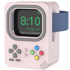 Per Apple Watch AhaStyle DD05 Mini supporto di ricarica in silicone, senza caricabatterie (rosa)