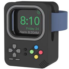 Per Apple Watch AhaStyle DD05 Mini supporto di ricarica in silicone, senza caricabatterie (nero)