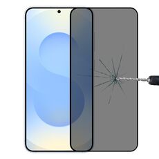 Pellicola in vetro temperato anti-spia per Samsung Galaxy S25 5G, copertura completa, supporto sblocco con impronta digitale