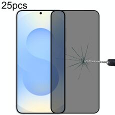 Per Samsung Galaxy S25+ 5G, 25 pezzi, pellicola in vetro temperato anti-spia a copertura totale, supporta lo sblocco con impronta digitale