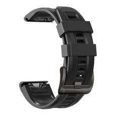 Cinturino per orologio sportivo in silicone puro da 22 mm xDfind Gamin (nero)
