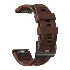 Cinturino per orologio sportivo in silicone color puro per Gamin xDfind da 22 mm (marrone)