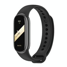Cinturino per orologio in silicone tinta unita con fibbia in metallo xDfind per Xiaomi Smart Band 10/9/8 (nero)