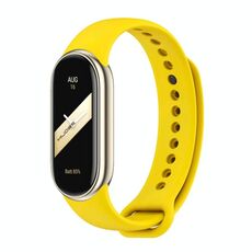 Per Xiaomi Smart Band 10/9/8 xDfind Cinturino in silicone tinta unita con fibbia in metallo (giallo)