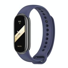Cinturino per orologio in silicone tinta unita con fibbia in metallo xDfind per Xiaomi Smart Band 10/9/8 (blu notte)