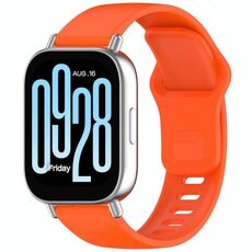 Cinturino in silicone con fibbia inversa tinta unita per Redmi Watch 5 Active / Watch 5 Lite xDfind (arancione)