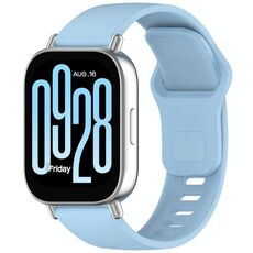 Cinturino in silicone con fibbia inversa tinta unita per Redmi Watch 5 Active / Watch 5 Lite xDfind (blu chiaro)