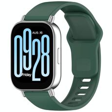Cinturino in silicone con fibbia inversa tinta unita per Redmi Watch 5 Active / Watch 5 Lite xDfind (verde pino)