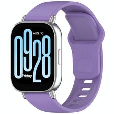 Per Redmi Watch 5 Active / Watch 5 Lite xDfind Cinturino in silicone con fibbia inversa tinta unita (viola lavanda)