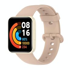 Cinturino integrato in silicone tinta unita per Redmi Watch 2 xDfind (rosa chiaro)