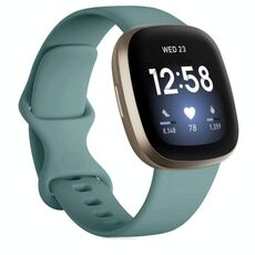 Cinturino in silicone per Fitbit Versa 4 / Versa 3 / Sense2 / Sense xDfind, taglia: S (verde pino)