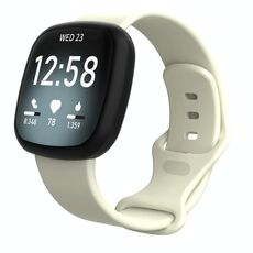 Cinturino in silicone per Fitbit Versa 4 / Versa 3 / Sense2 / Sense xDfind, taglia: S (albicocca)