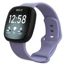 Cinturino in silicone per Fitbit Versa 4 / Versa 3 / Sense2 / Sense xDfind, taglia: S (viola)