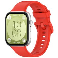 Per Huawei Watch Fit 3 trova il cinturino sportivo in silicone con fibbia colorata (rosso)