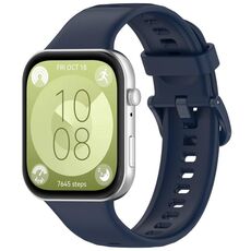 Per Huawei Watch Fit 3, scopri il cinturino sportivo in silicone con fibbia colorata (blu notte)