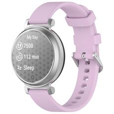 Cinturino in silicone con fibbia argentata a sgancio rapido per Garmin Lily 2 xDfind (viola)