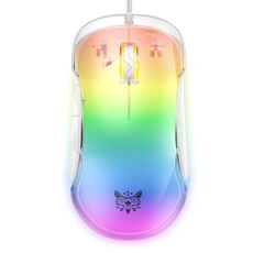 Mouse cablato per giochi e-Sports ONIKUMA CW925 12800 DPI RGB colorato (bianco)