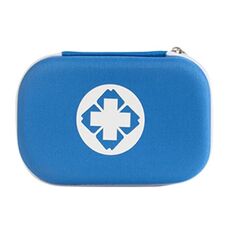43 in 1 EVA Portable Car Home Outdoor Emergency Supplies Kit Survival Rescue Box (blu)