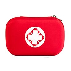 43 in 1 EVA Portable Car Home Outdoor Emergency Supplies Kit Survival Rescue Box (rosso)