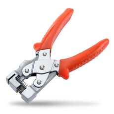 RUITOOL Pinza piegatrice a forma di V Pinza angolare a 90 gradi Pinza per fascette per strisce per bordi (arancione)