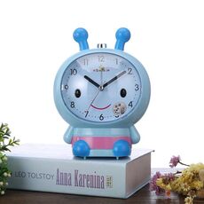 Sveglia per studente parlante a forma di fiore a forma di fiore di cartone animato creativo da 3 pezzi (blu)