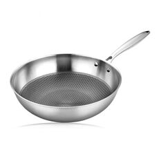 Padella antiaderente in acciaio inossidabile a nido d'ape per uso domestico, stile: pentola da 32 cm (senza coperchio)