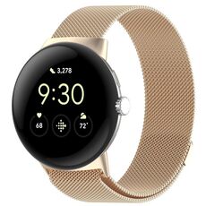 Cinturino magnetico in metallo Milanese xDfind per Google Pixel Watch 3 da 45 mm (oro champagne)