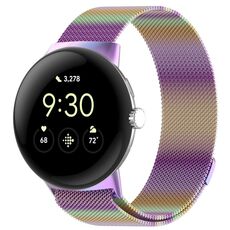 Cinturino magnetico in metallo milanese xDfind per Google Pixel Watch 3 da 45 mm (colorato)