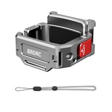 Per DJI Osmo Pocket 3 BRDRC Supporto di estensione per slitta a freddo multifunzione a montaggio rapido (grigio scuro)
