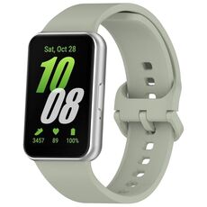 Cinturino per orologio in silicone con fibbia colorata xDfind per Samsung Galaxy Fit 4/3 (grigio verde)