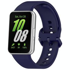 Cinturino per orologio in silicone con fibbia colorata xDfind per Samsung Galaxy Fit 4/3 (blu scuro)