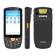 UNIWA HS006 Scanner di codici QR per PDA industriale, 3 GB + 32 GB, Android 11 MediaTek MT6762 Octa Core da 4,0 pollici, NFC, rete: 4G (spina UE)