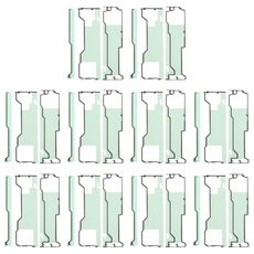Per Samsung Galaxy Z Fold5 SM-F946B 10 pezzi Adesivo per schermo LCD principale e alloggiamento frontale