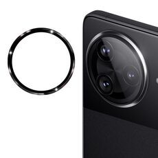 Per Xiaomi Poco F7 Pro / F7 Ultra ENKAY Hat-Prince 9H Pellicola in vetro temperato per fotocamera posteriore in lega di alluminio (nero)